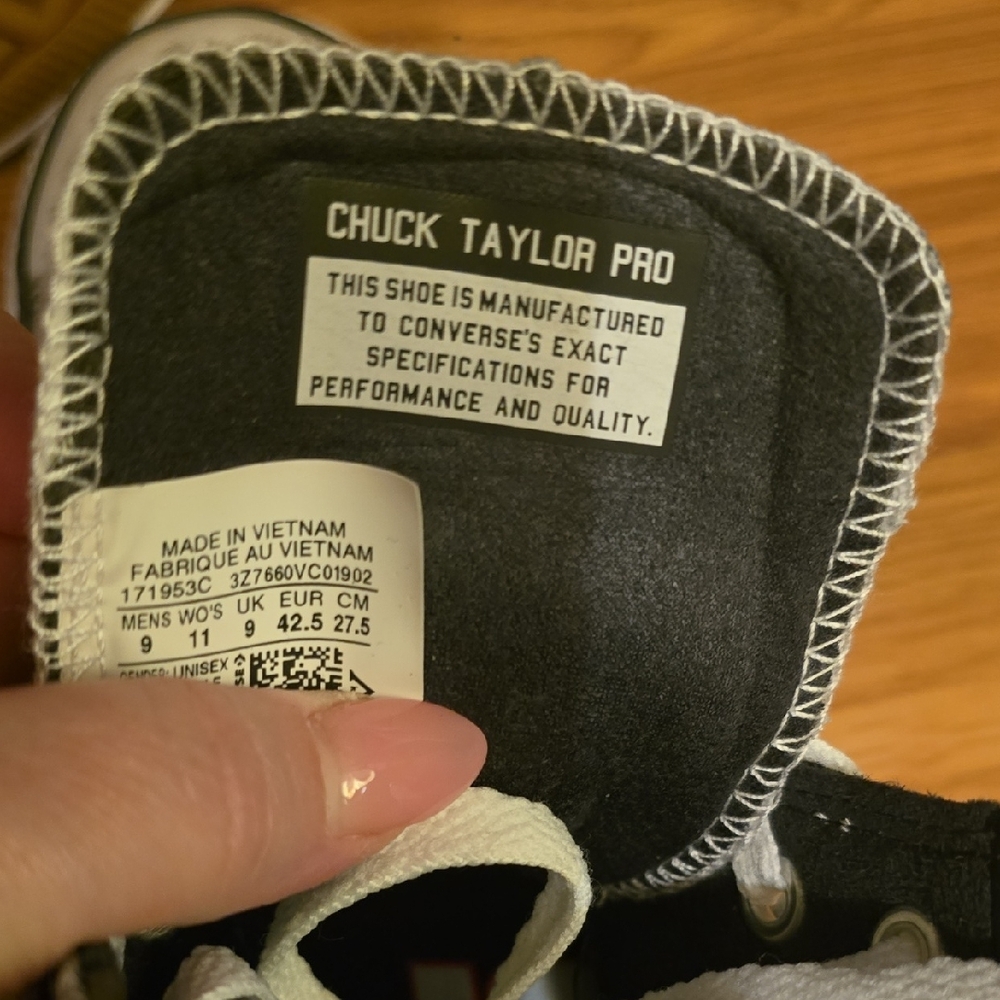 Converse All Star Black and White Web High Tops - Picture 8 of 9